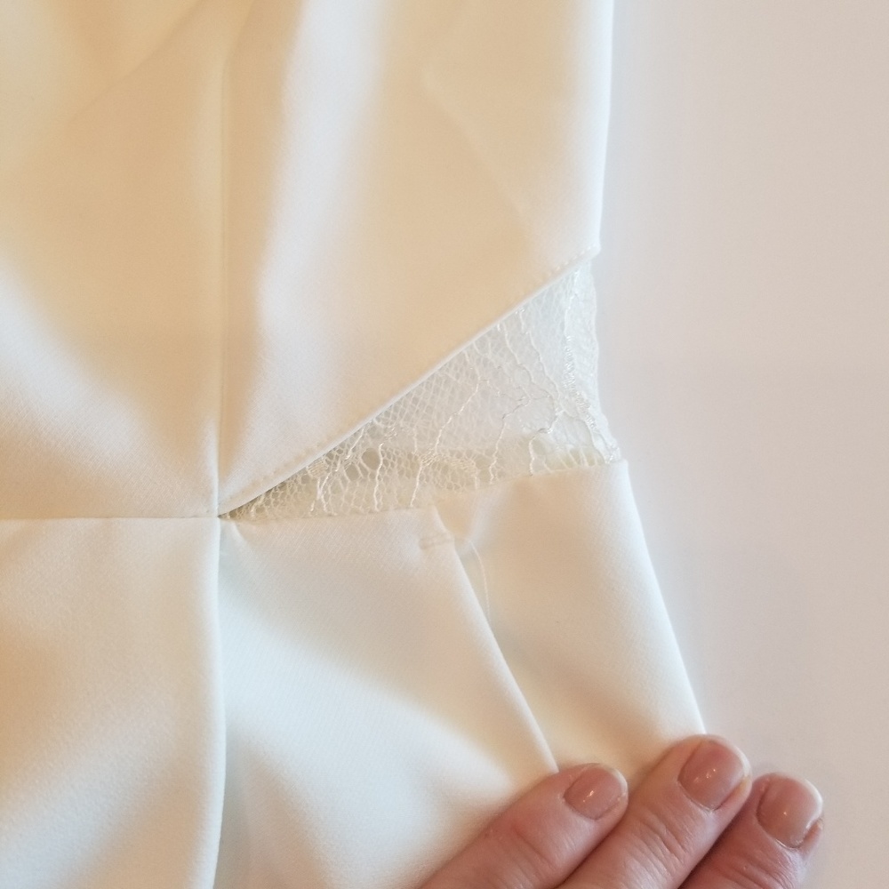 Dynamite lace top off white romper - Picture 5 of 6